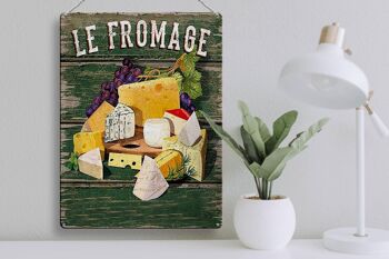 Plaque en tôle alimentaire 30x40cm Le Fromage Types de fromage Fromage 3