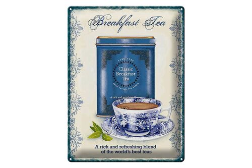 Blechschild Tee 30x40cm Classic Breakfast Tea best teas