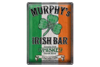 Plaque en tôle 30x40cm Murphy's Irish Bar Whiskey 1