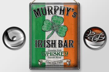 Plaque en tôle 30x40cm Murphy's Irish Bar Whiskey 2