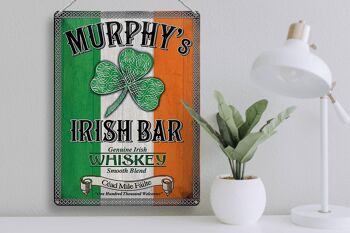 Plaque en tôle 30x40cm Murphy's Irish Bar Whiskey 3