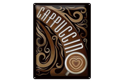 Blechschild Spruch 30x40cm Cappuccino Kaffee