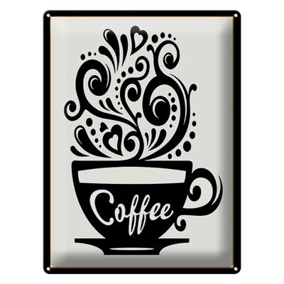 Blechschild Spruch 30x40cm Coffee Kaffee