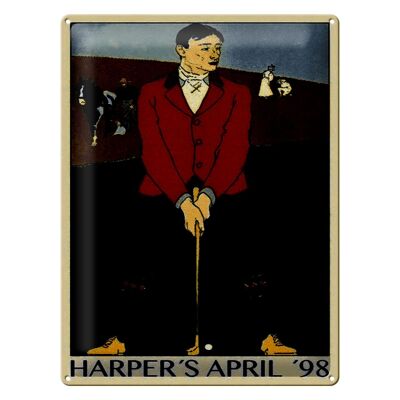 Cartel de chapa Golf 30x40cm Harper`s Abril 98