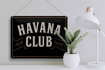 Plaque en tôle disant 40x30cm Havana Club 3