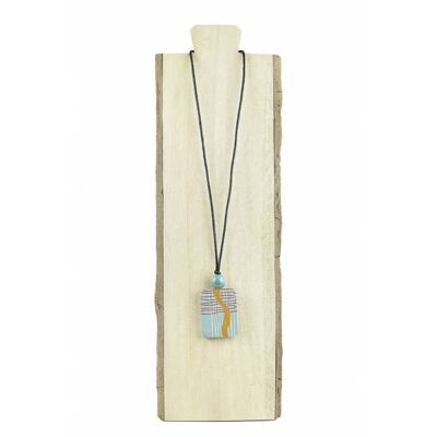 Necklace with rectangular piece