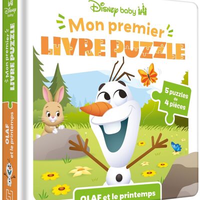 LIBRO - DISNEY BABY - Mi Primer Libro Puzzle - 4 piezas - Olaf y Primavera
