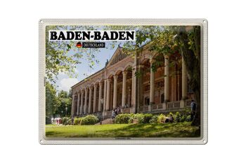 Plaque en tôle Villes Baden-Baden Lichtentaler-Allee 40x30cm 1