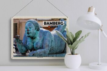 Plaque en tôle Villes de Bamberg couchées avec des fruits 40x30cm 3