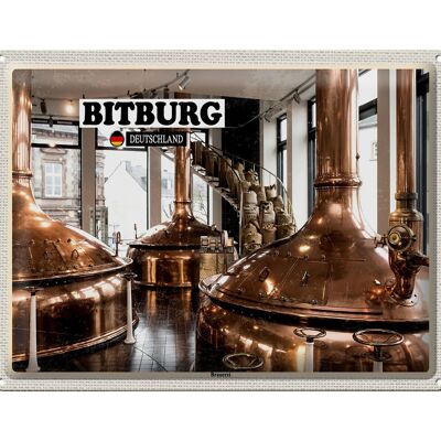 Blechschild Städte Bitburg Brauerei Traditionell 40x30cm