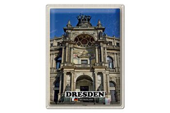Plaque en tôle villes Dresde Zwinger architecture 30x40cm 1