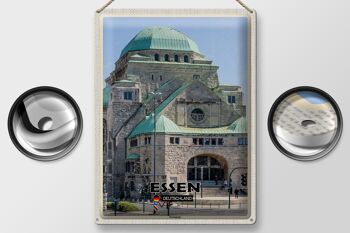 Plaque en tôle villes Essen synagogue architecture 30x40cm 2