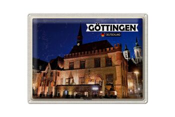 Plaque en tôle villes Göttingen ancien hôtel de ville 40x30cm 1