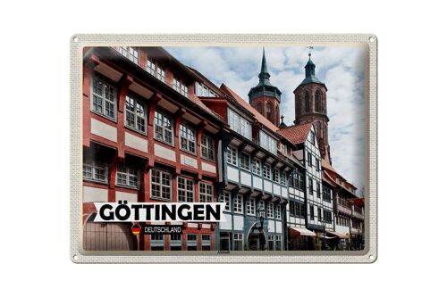 Blechschild Städte Göttingen Altstadt Architektur 40x30cm