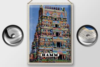 Plaque en tôle villes Hamm Siri-Kamadchi-Ampal-Temple 30x40cm 2