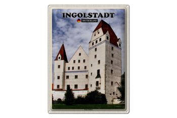 Plaque en tôle villes Ingolstadt Nouveau Château 30x40cm 1