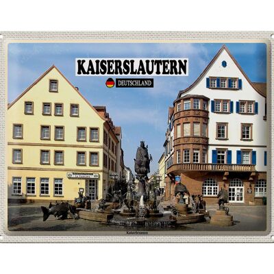 Blechschild Städte Kaiserslautern Kaiserbrunnen 40x30cm