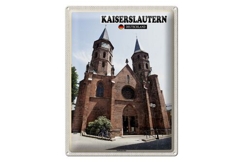 Blechschild Städte Kaiserslautern Stiftskirche 30x40cm