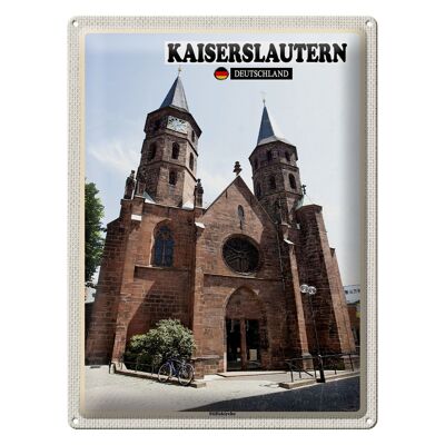 Blechschild Städte Kaiserslautern Stiftskirche 30x40cm