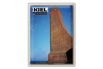Plaque en étain Villes Kiel Mémorial Naval Moyen Âge 30x40cm 1