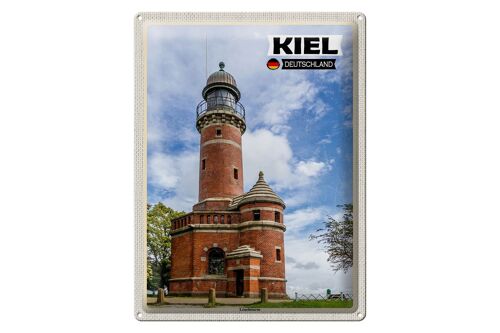 Blechschild Städte Kiel Leuchtturm Architektur 30x40cm