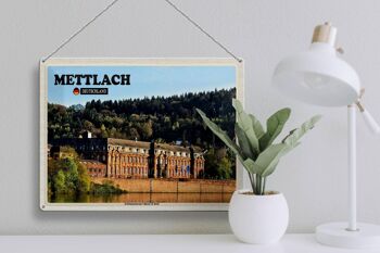 Plaque en tôle Villes Bâtiment de l'usine de Mettlach 40x30cm 3
