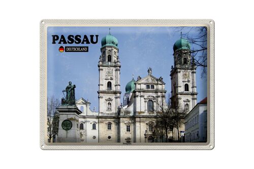 Blechschild Städte Passau Domplatz Architektur 40x30cm