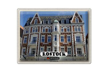 Plaque en tôle Villes Rostock Gallery Rostocker Hof 40x30cm 1