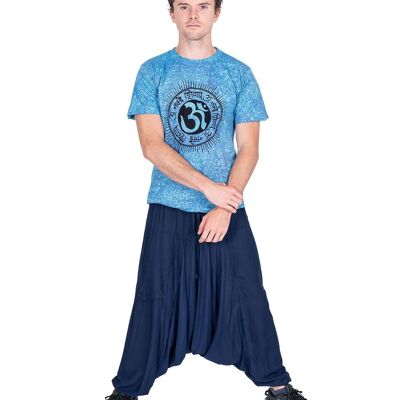 Men's Blue Harem Pants