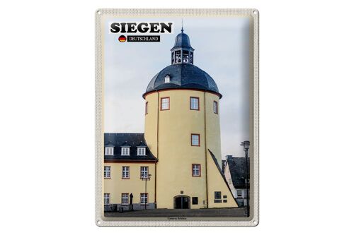 Blechschild Städte Siegen Unteres Schloss Gebäude 30x40cm