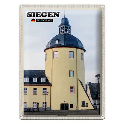 Cartel de chapa Ciudades Siegen Edificio del castillo inferior 30x40cm