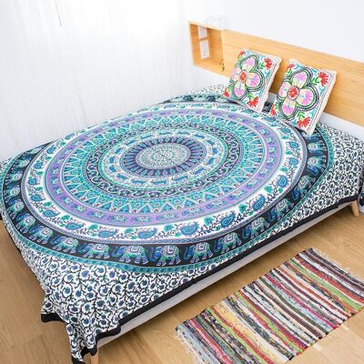 Couvre-lit éléphant mandala