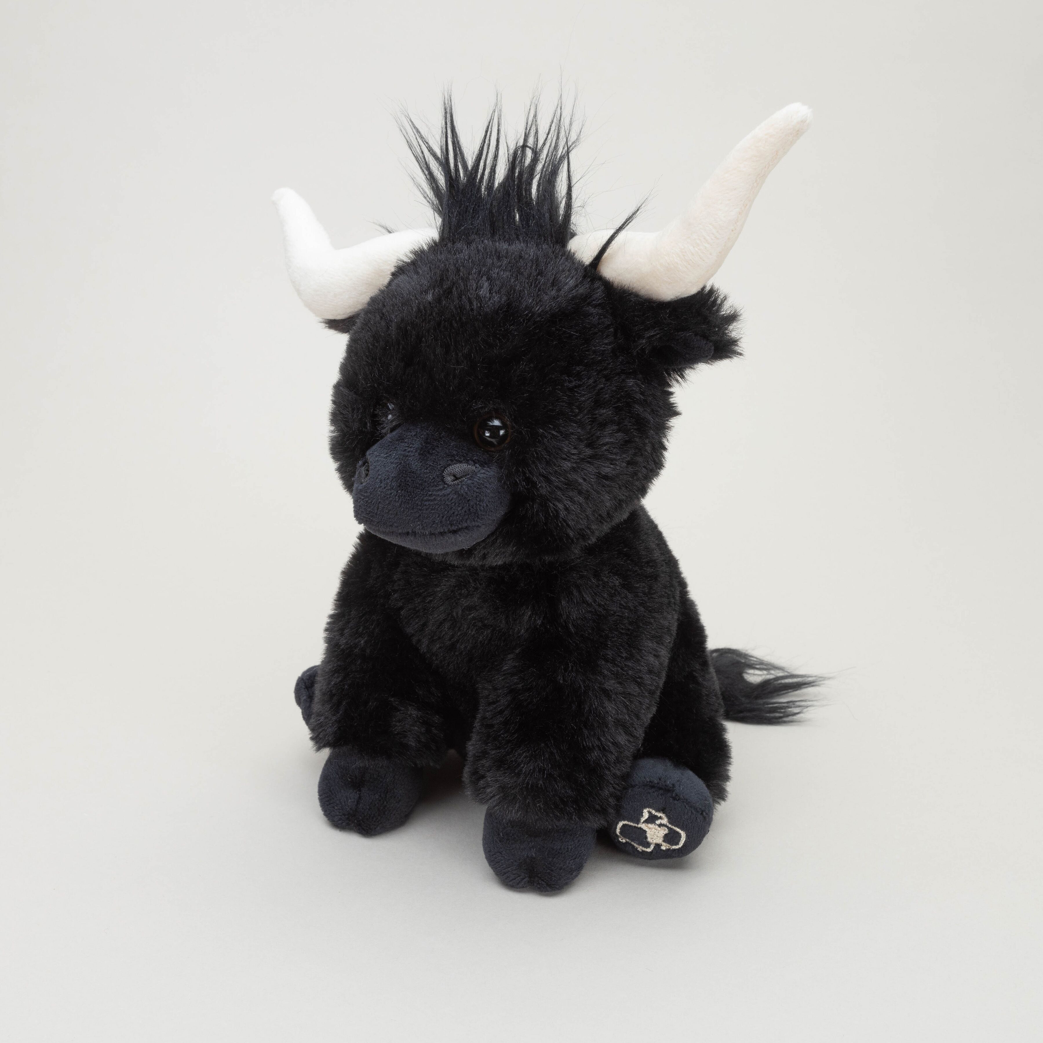 Piccolo peluche nero Longhorn