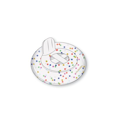 Alfie baby seat ring - Rainbow Confetti