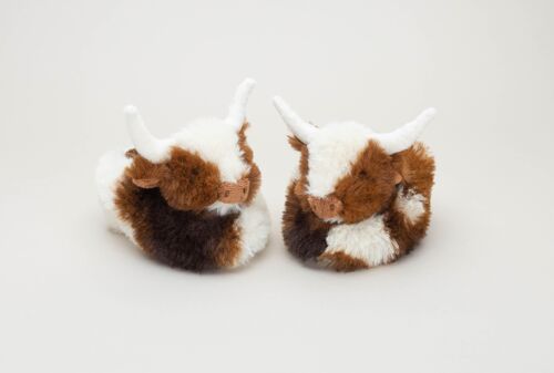 Baby Slippers Texas Longhorn Cow - 0-6 months