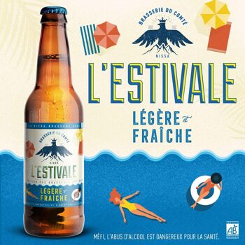 Bière L'Estivale Blonde Bio du Mercantour 33cl 2