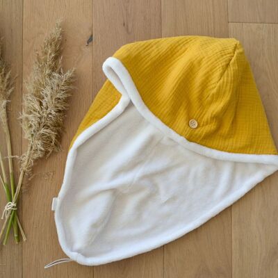 Hair towel / Turban in bamboo and cotton sponge