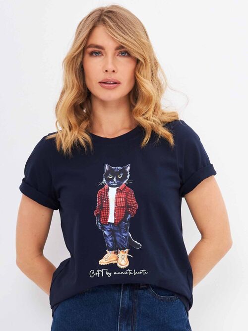 Printed T-shirt COUNTRY CAT