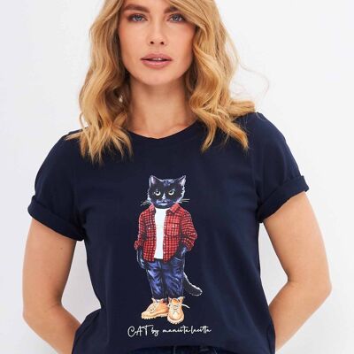 Printed T-shirt COUNTRY CAT