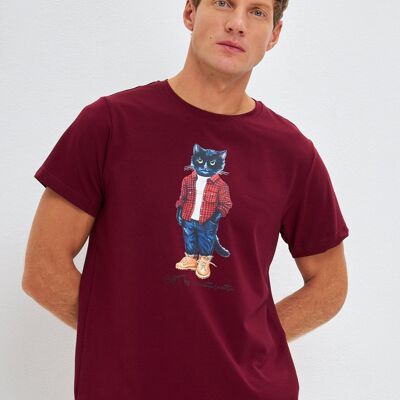 T-Shirt mit Aufdruck COUNTRY CAT