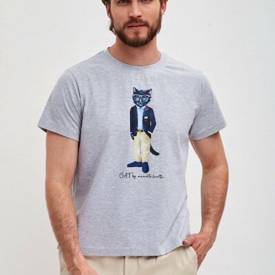 T-shirt stampata grigia REGATTA CAT