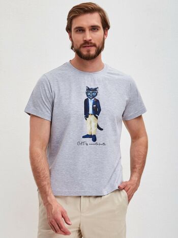 T-shirt imprimé gris REGATTA CAT 1