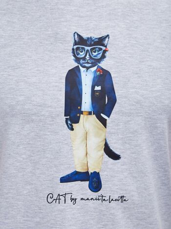 T-shirt imprimé gris REGATTA CAT 5