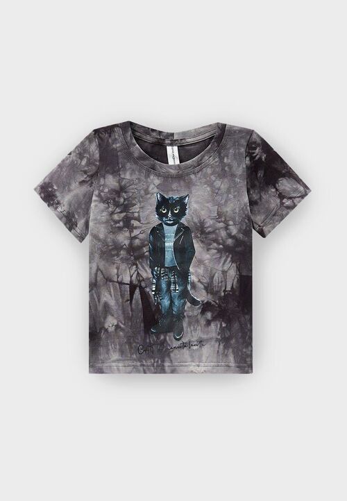 Printed T-shirt ROCKER CAT