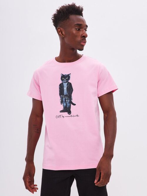 Printed T-shirt ROCKER CAT