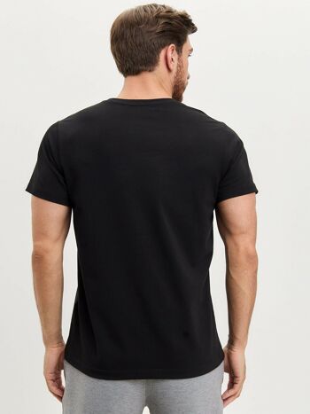 T-shirt imprimé noir SPORT CAT 5