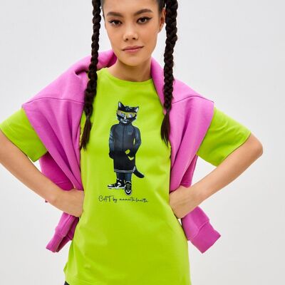 T-Shirt mit SPORT CAT-Print