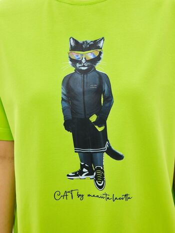 T-shirt imprimé vert SPORT CAT 4