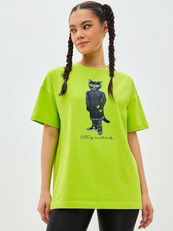 T-shirt imprimé vert SPORT CAT 6