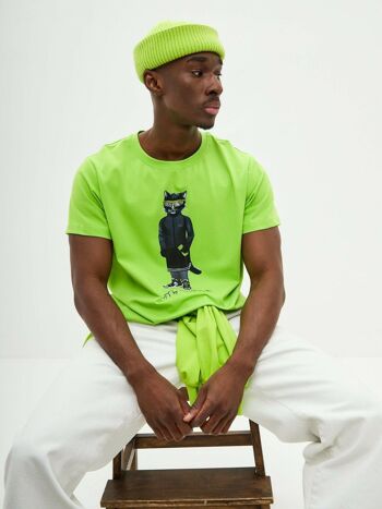 T-shirt imprimé vert SPORT CAT 7